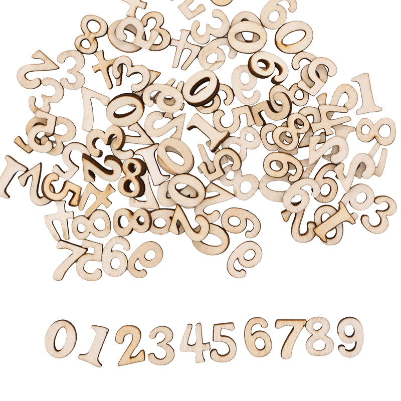 100pcs Letters Wooden Alphabet - Craft Embellishment ulasan dan harga