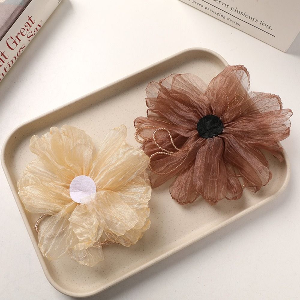 Organza Fabric Flower Patch Cr - Crystal Mesh Fabric ulasan dan harga