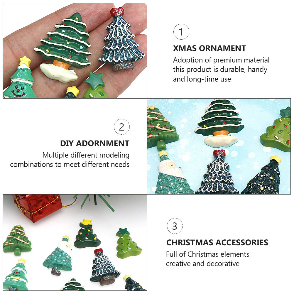 20Pcs Resin Xmas DIY Decoratio - Christmas Craft Embellishment ulasan dan harga