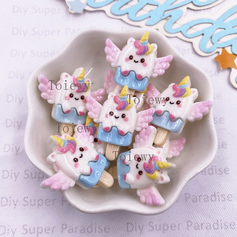 10pcs Resin Colorful Cartoon R - Christmas Craft Embellishment ulasan dan harga