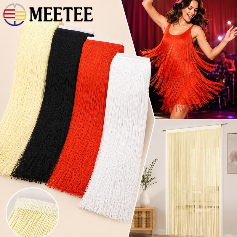 2/5M 50CM Long Fringe Trim Pol - Fringe Ribbon Sewing ulasan dan harga