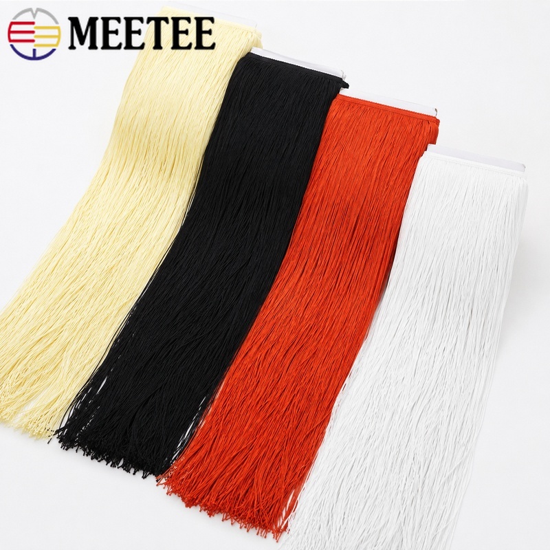 2/5M 50CM Long Fringe Trim Pol - Fringe Ribbon Sewing ulasan dan harga