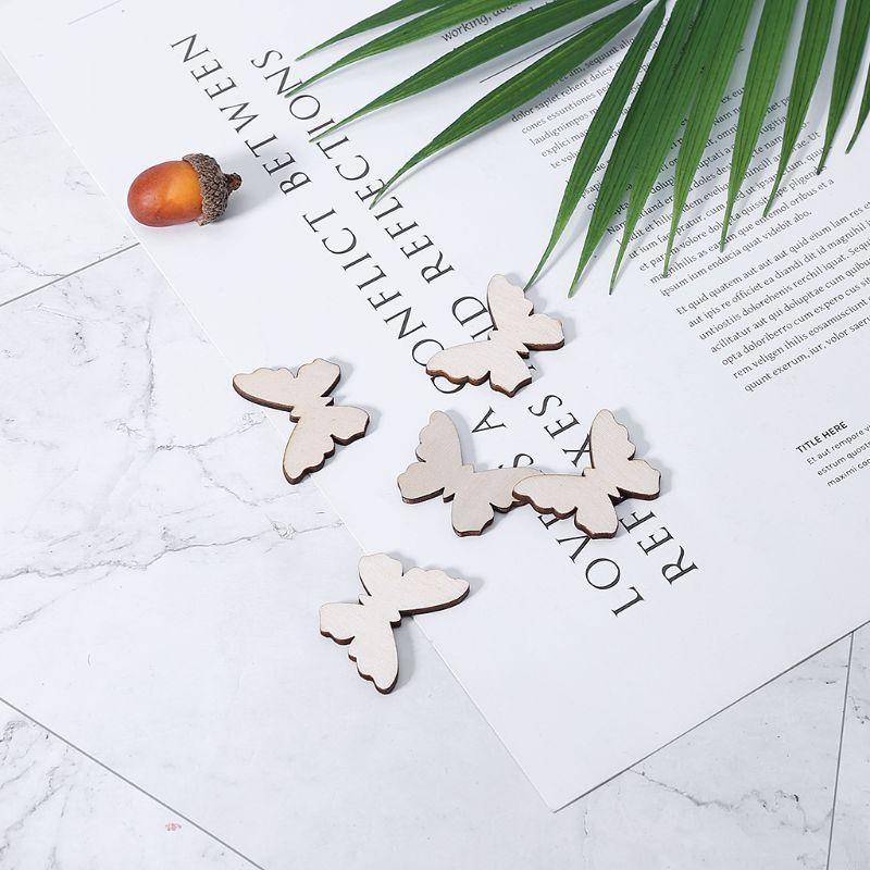 50 Pcs for Butterfly Wooden Sl - Embellish Craft ulasan dan harga