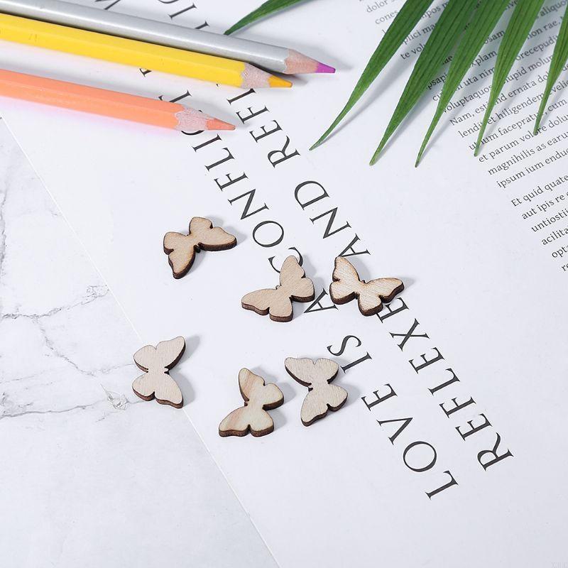50 Pcs for Butterfly Wooden Sl - Embellish Craft ulasan dan harga
