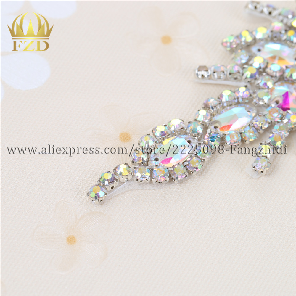 FZD 1 Piece AB Rhinestone Crys - Hotfix Rhinestone Sheet ulasan dan harga